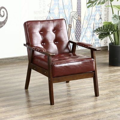 Silla confortable de diseño de madera con asiento de PU para comidas en hoteles en edificios de oficinas y cafeterías
