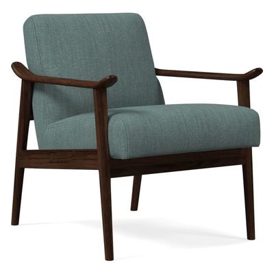 Apoyo de brazo de cojín suave Silla de madera sólida para el estilo nórdico