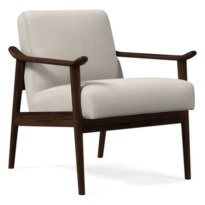 Apoyo de brazo de cojín suave Silla de madera sólida para el estilo nórdico