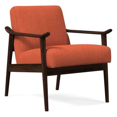 Apoyo de brazo de cojín suave Silla de madera sólida para el estilo nórdico