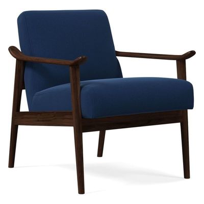 Apoyo de brazo de cojín suave Silla de madera sólida para el estilo nórdico