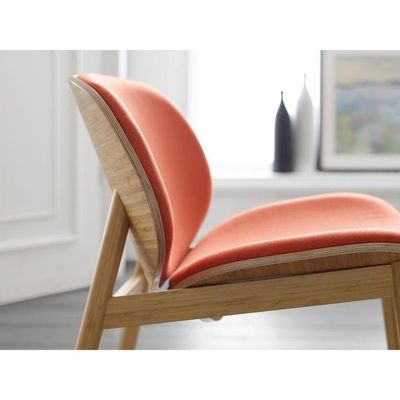 Asiento cómodo de tela silla de madera para hotel restaurante sala de estar cafetería en diseño moderno nórdico