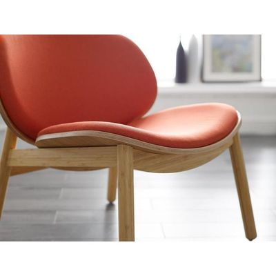 Asiento cómodo de tela silla de madera para hotel restaurante sala de estar cafetería en diseño moderno nórdico