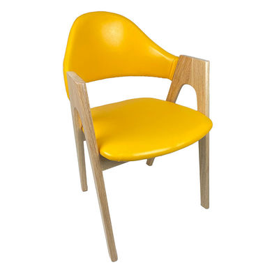 Commercial de lujo estilo moderno silla de comedor de piernas de madera con fabricación de muebles sólidos de sala de estar