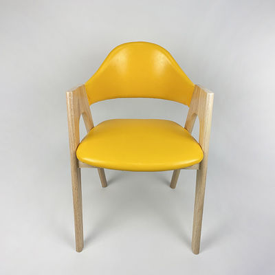 Commercial de lujo estilo moderno silla de comedor de piernas de madera con fabricación de muebles sólidos de sala de estar