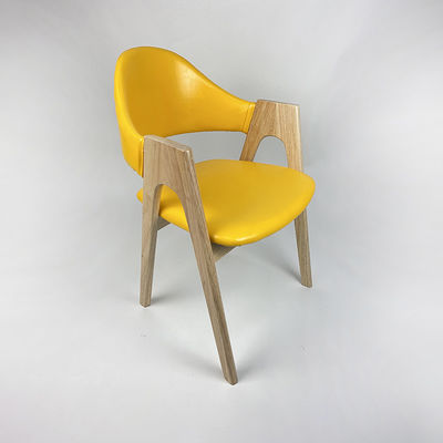 Commercial de lujo estilo moderno silla de comedor de piernas de madera con fabricación de muebles sólidos de sala de estar