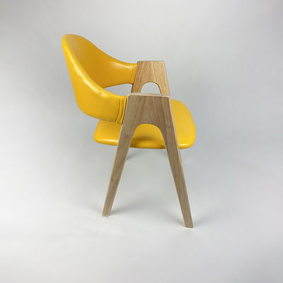Commercial de lujo estilo moderno silla de comedor de piernas de madera con fabricación de muebles sólidos de sala de estar
