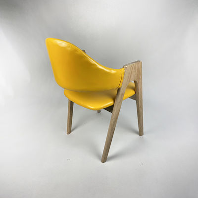 Commercial de lujo estilo moderno silla de comedor de piernas de madera con fabricación de muebles sólidos de sala de estar