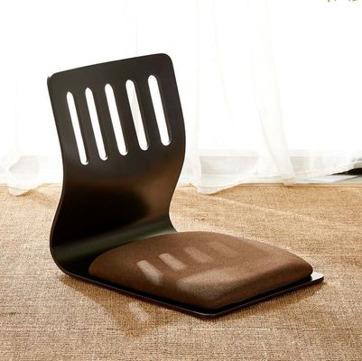 Estilo japonés cómodo silla de tatami apilada de madera silla de ocio sin piernas acento tatami apilada de madera japonés