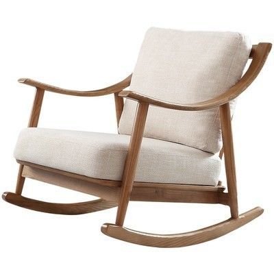 Embalaje de correo Muebles de madera Sofá mecedor silla para el hogar y la oficina en el norte de Europa estilo de diseño