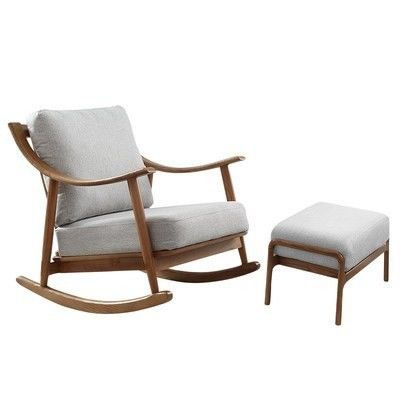 Embalaje de correo Muebles de madera Sofá mecedor silla para el hogar y la oficina en el norte de Europa estilo de diseño