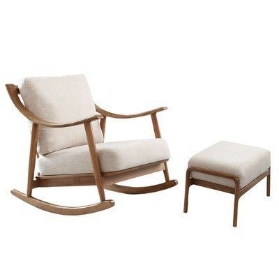 Embalaje de correo Muebles de madera Sofá mecedor silla para el hogar y la oficina en el norte de Europa estilo de diseño