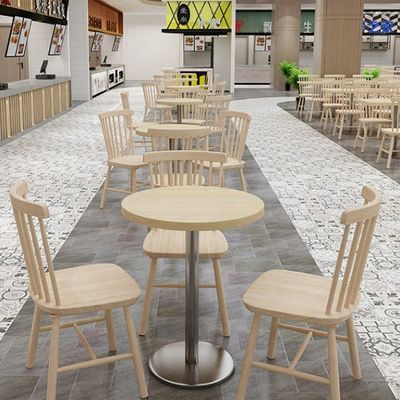 Embalaje de correo Mesa de comedor silla combinación para snack bar en restaurante de comida rápida puesto