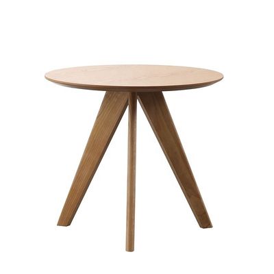 Inicio Muebles de diseño moderno Altura ajustable Mesa de café Restaurante Mesa redonda de comedor de madera maciza