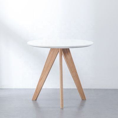 Inicio Muebles de diseño moderno Altura ajustable Mesa de café Restaurante Mesa redonda de comedor de madera maciza