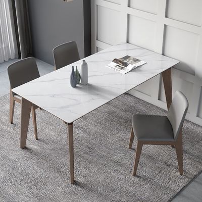 Diseños modernos Mesa de comedor de madera sólida para dormitorio y comedor