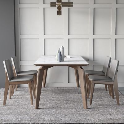 Diseños modernos Mesa de comedor de madera sólida para dormitorio y comedor