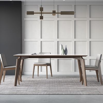 Diseños modernos Mesa de comedor de madera sólida para dormitorio y comedor