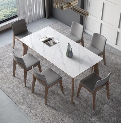 Diseños modernos Mesa de comedor de madera sólida para dormitorio y comedor