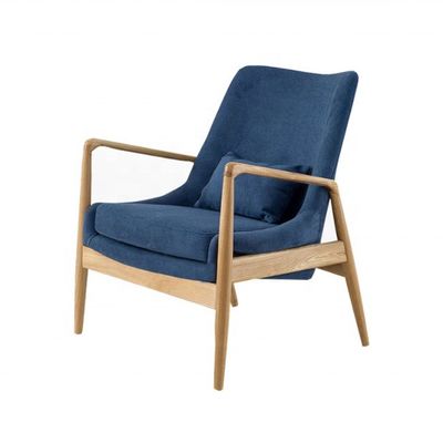 Muebles de salón tapizados de madera Silla de salón moderna OEM Sí Envasado de correo N Silla de brazo de madera