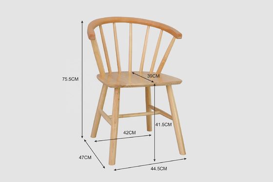 Sillones de comedor de madera maciza Fabricación exquisita Windsor sillas de comedor para muebles de comedor