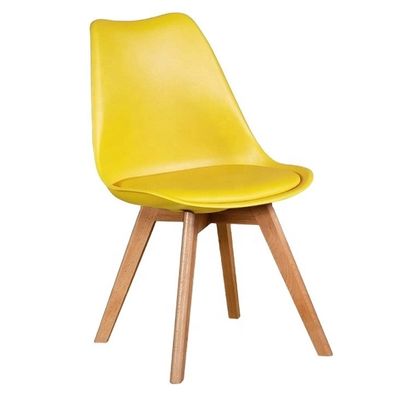 Sillones de comedor de madera ligeros con asiento de cuero tapizado y límite de peso de 150 kg