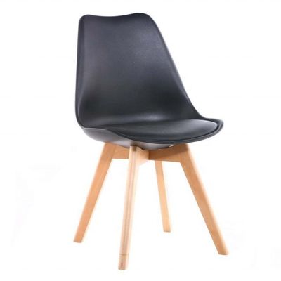 Sillones de comedor de madera ligeros con asiento de cuero tapizado y límite de peso de 150 kg