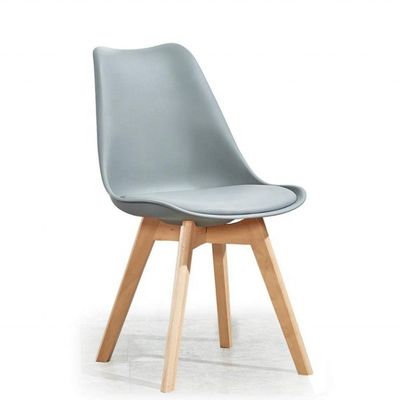 Sillones de comedor de madera ligeros con asiento de cuero tapizado y límite de peso de 150 kg