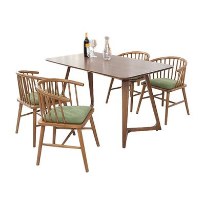 Muebles de comedor de diseño moderno respaldo de brazos apoyabrazos silla de comedor de madera en diseño elegante