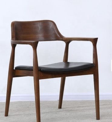 Muebles de comedor respaldo de brazos silla de comedor de madera para lujo estilo moderno