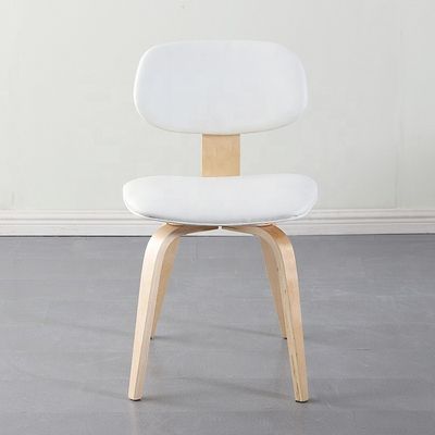 Silla de comedor de madera de roble de tejido tapizado de cuero de PU con ventaja opcional de mobiliario de comedor