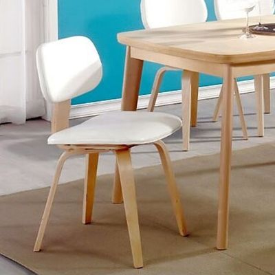 Silla de comedor de madera de roble de tejido tapizado de cuero de PU con ventaja opcional de mobiliario de comedor