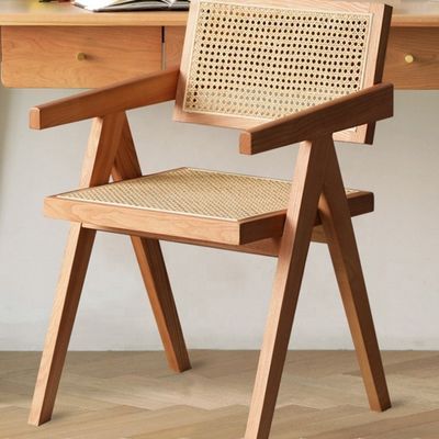 Comodidad de tejido tapizado silla de mimbre de ratán para el hogar y el restaurante experiencia de comedor