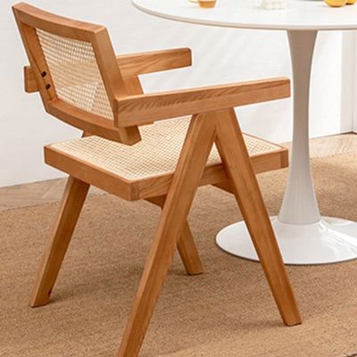 Comodidad de tejido tapizado silla de mimbre de ratán para el hogar y el restaurante experiencia de comedor