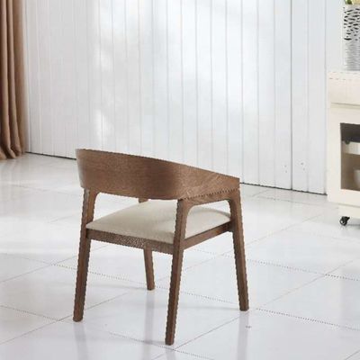 Muebles de comedor modernos Madera de roble y ceniza Silla de brazo tapizada para hotel y restaurante