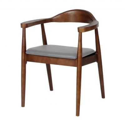 Silla de comedor de madera maciza con reposabrazos Kennedy Presidente silla para mejor venta muebles de comedor