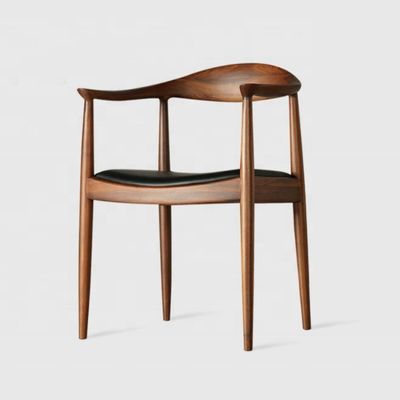 Silla de comedor de madera maciza con reposabrazos Kennedy Presidente silla para mejor venta muebles de comedor