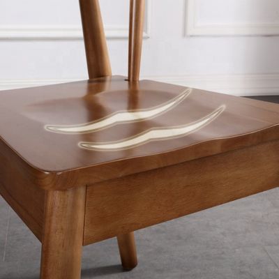 Silla de comedor nórdica de madera negra moderna para Europa de lujo Restaurante Hotel Muebles de sala de estar en estilo de diseño