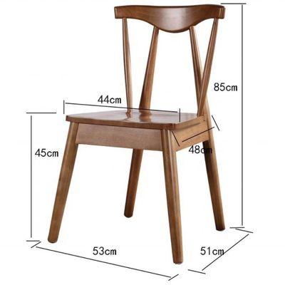 Silla de comedor nórdica de madera negra moderna para Europa de lujo Restaurante Hotel Muebles de sala de estar en estilo de diseño