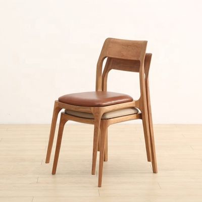 Muebles para el hogar nórdicos modernos silla de comedor de madera apilada sin diseño plegado de madera específica