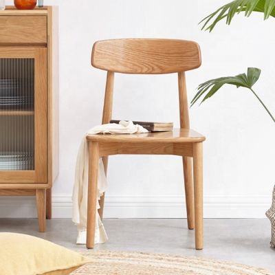 Silla de comedor de madera sólida para restaurantes y cafeterías de madera sólida para N.W. Durable 3.45kg a granel