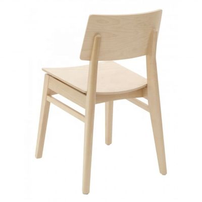 Casa Muebles estilo nórdico silla de comedor de madera maciza para apartamentos pequeños diseño duradero