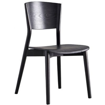 Silla de comedor de madera sólida para muebles modernos de cafeterías y restaurantes