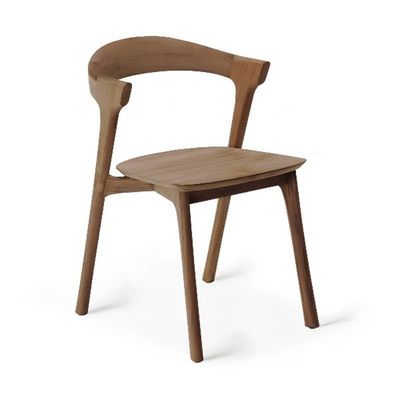 Confortable y elegante silla de ocio de madera nórdica para el Hotel Garden Coffee Shop 53cm*50cm*76cm