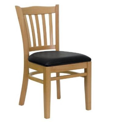 Muebles para el hogar de madera maciza escalera comercial espalda silla de comedor para restaurante