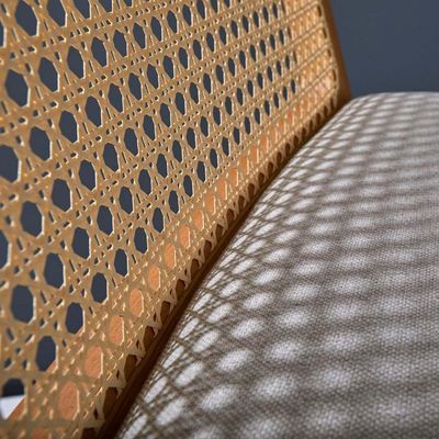 Cadro de madera maciza silla de comedor de ratán diseño nórdico moderno con madera de cerezo