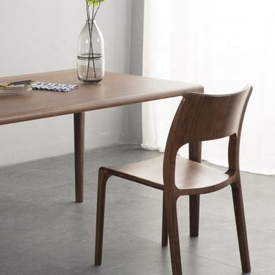 Alturas ajustables Diseño de lujo Asiento de material de madera Comedor simple y conciso Asiento de comedor de madera sólida para asientos cómodos