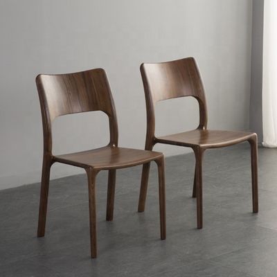 Alturas ajustables Diseño de lujo Asiento de material de madera Comedor simple y conciso Asiento de comedor de madera sólida para asientos cómodos