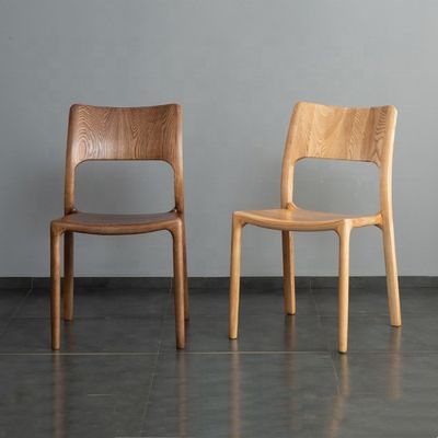 Alturas ajustables Diseño de lujo Asiento de material de madera Comedor simple y conciso Asiento de comedor de madera sólida para asientos cómodos