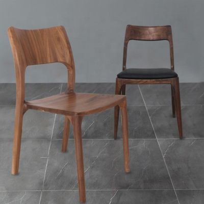 Alturas ajustables Diseño de lujo Asiento de material de madera Comedor simple y conciso Asiento de comedor de madera sólida para asientos cómodos